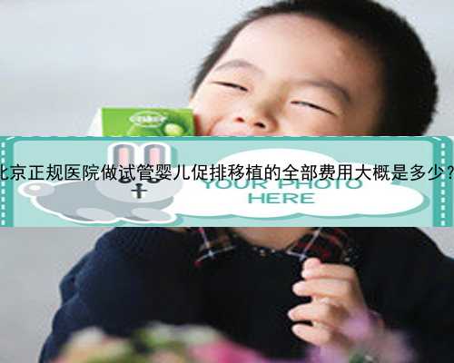 北京正规医院做试管婴儿促排移植的全部费用大概是多少？